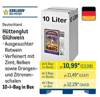 METRO Hüttenglut Glühwein Angebot