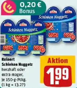 REWE Reinert Schinken Nuggetz Angebot