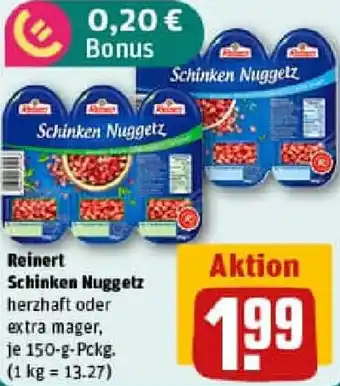 REWE Reinert Schinken Nuggetz Angebot
