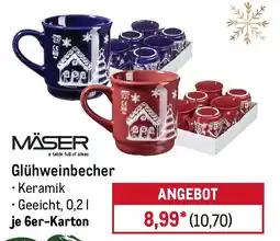 METRO MÄSER Glühweinbecher Angebot