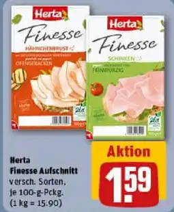 REWE Herta Finesse Aufschnitt Angebot