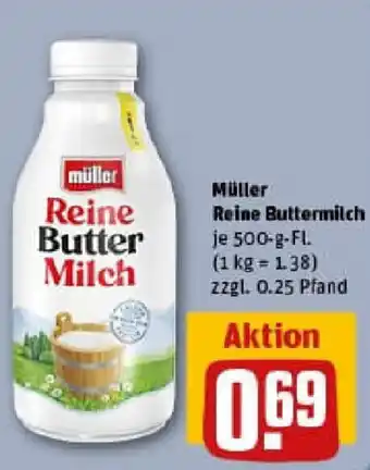 REWE Müller Reine Buttermilch Angebot