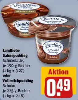 REWE Landliebe Sahnepudding oder Vollmilchpudding Angebot