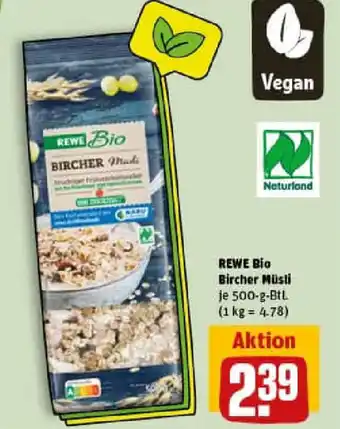 REWE REWE Bio Bircher Müsti Angebot