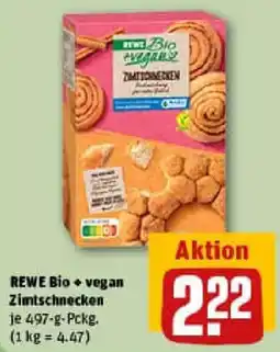 REWE REWE Bio + vegan Zimtschnecken Angebot