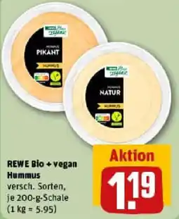 REWE REWE Bio + vegan Hummus Angebot