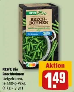 REWE REWE BIO Brechbohnen Angebot