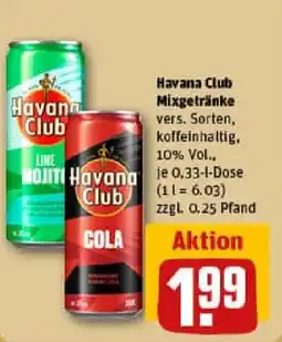 REWE Havana Club Mixgetränke Angebot
