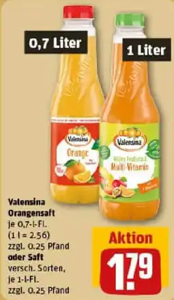 REWE Valensina Orangensaft oder Saft Angebot