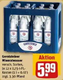 REWE Gerolsteiner Mineralwasser Angebot