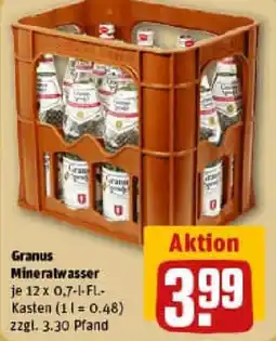 REWE Granus Mineralwasser Angebot