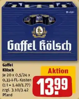 REWE Gaffel Kölsch Angebot