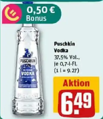 REWE Puschkin Vodka Angebot