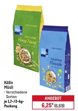 METRO Kölln Müsli Angebot
