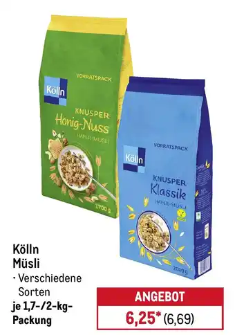 METRO Kölln Müsli Angebot