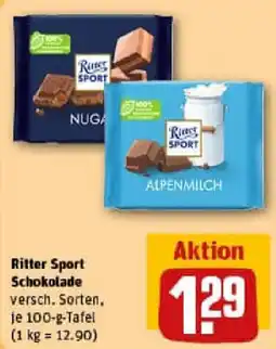 REWE Ritter Sport Schokolade Angebot