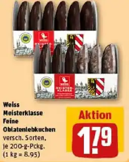 REWE Weiss Meisterklasse Feine Oblatenlebkuchen Angebot