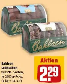 REWE Bahlsen Lebkuchen Angebot