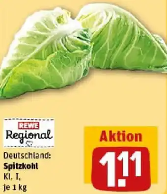 REWE Spitzkohl Angebot