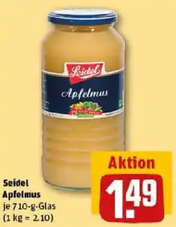 REWE Seidel Apfelmus Angebot