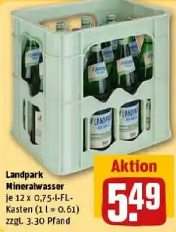 REWE Landpark Mineralwasser Angebot