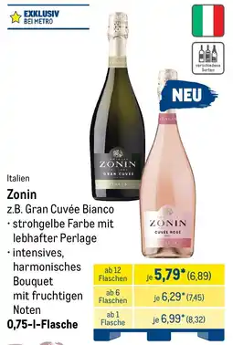 METRO Zonin z.B. Gran Cuvée Bianco Angebot