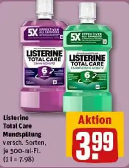 REWE Listerine Total Care Mundspülung Angebot
