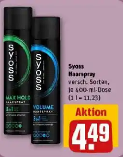 REWE Syoss Haarspray Angebot