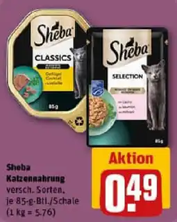 REWE Sheba Katzennahrung Angebot