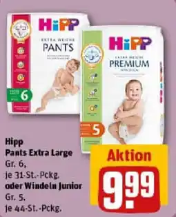 REWE Pants Extra Large oder Windeln Junior Angebot