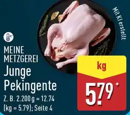 Aldi Nord MEINE METZGEREI Junge Pekingente Angebot