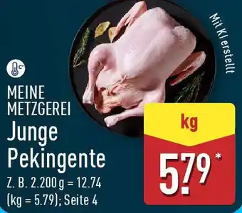 Aldi Nord MEINE METZGEREI Junge Pekingente Angebot