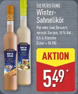 Aldi Nord SILVERSTONE Winter- Sahnelikör Angebot
