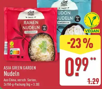 Aldi Nord ASIA GREEN GARDEN Nudeln Angebot