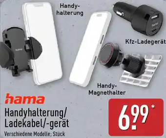 Aldi Nord hama Handyhalterung/ Ladekabel/-gerät Angebot