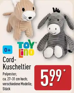 Aldi Nord TOY Lino Cord- Kuscheltier Angebot