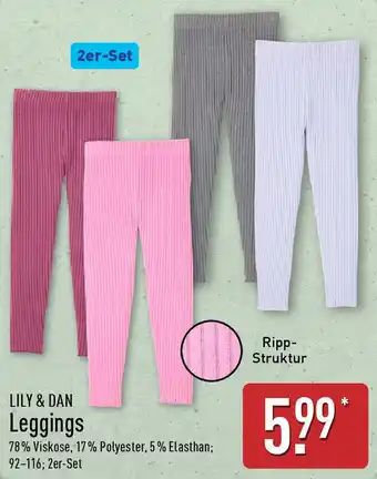 Aldi Nord LILY & DAN Leggings Angebot