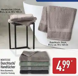 Aldi Nord NOVITESSE Duschtuch/ Handtücher Angebot