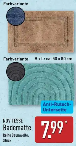 Aldi Nord NOVITESSE Badematte Angebot