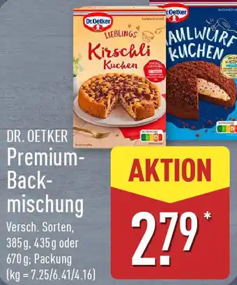 Aldi Nord DR. OETKER Premium- Back- mischung Angebot