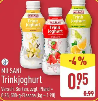 Aldi Nord MILSANI Trinkjoghurt Angebot