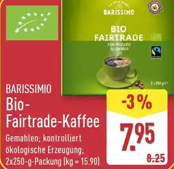 Aldi Nord BARISSIMIO Bio- Fairtrade-Kaffee Angebot