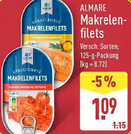 Aldi Nord ALMARE Makrelen- filets Angebot