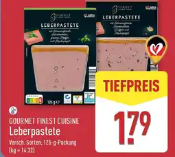 Aldi Nord GOURMET FINEST CUISINE Leberpastete Angebot