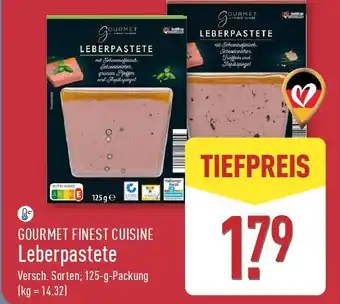 Aldi Nord GOURMET FINEST CUISINE Leberpastete Angebot
