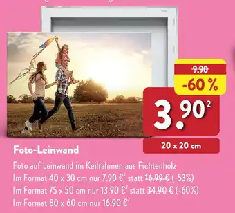 Aldi Nord Foto-Leinwand Angebot