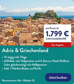 Aldi Nord Adria & Griechenland Angebot