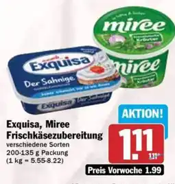 HIT Exquisa, Miree Frischkäsezubereitung Angebot