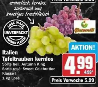 HIT Italien Tafeltrauben kernlos Angebot