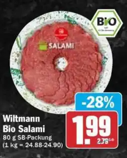 HIT Wiltmann Bio Salami Angebot